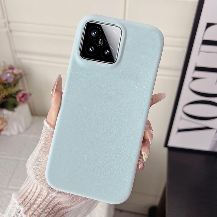 For Xiaomi 15 Matte Velvet Finish PC + Vegan Leather Phone Case