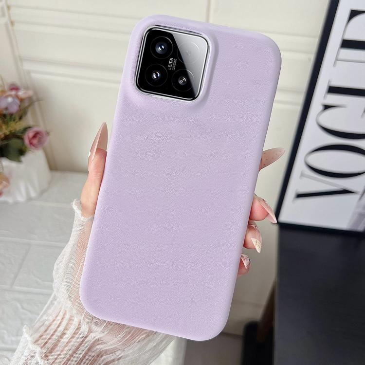 For Xiaomi 15 Matte Velvet Finish PC + Vegan Leather Phone Case