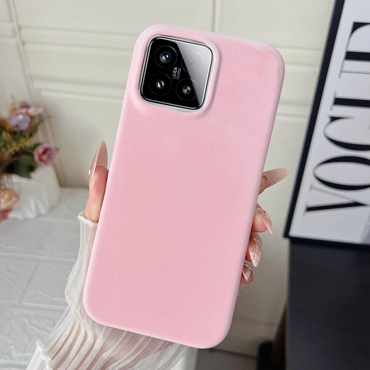 For Xiaomi 15 Matte Velvet Finish PC + Vegan Leather Phone Case