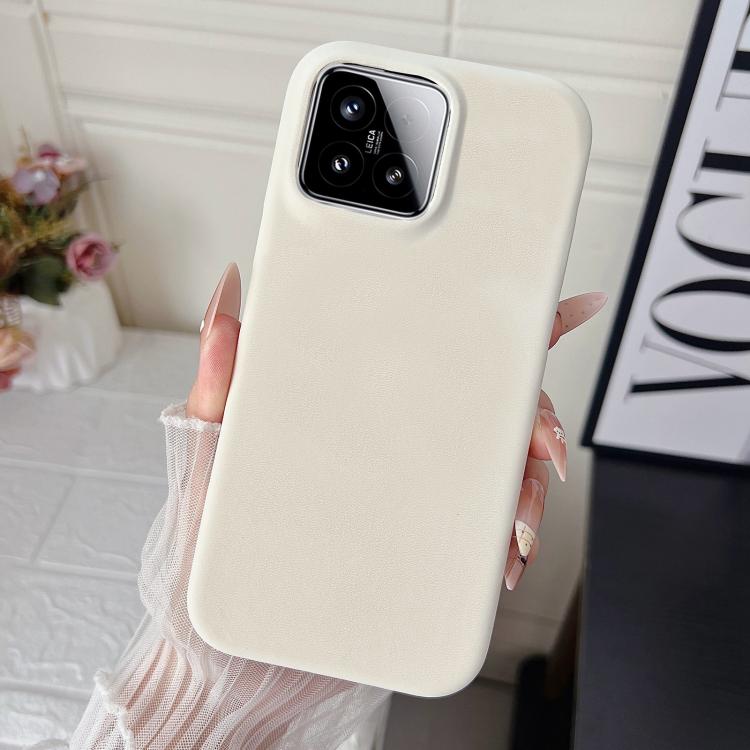For Xiaomi 15 Matte Velvet Finish PC + Vegan Leather Phone Case