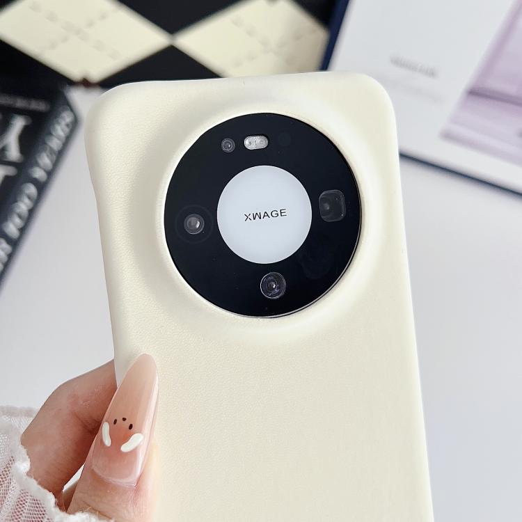 For Xiaomi 17 Pro Max Matte Velvet Finish PC + Vegan Leather Phone Case