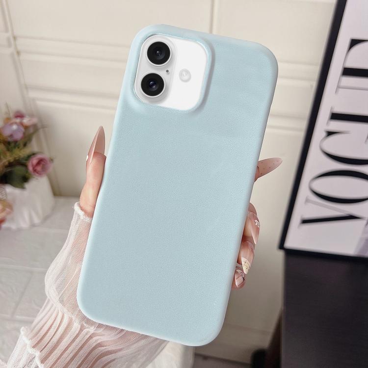 For iPhone 17 Matte Velvet Finish PC + Vegan Leather Phone Case