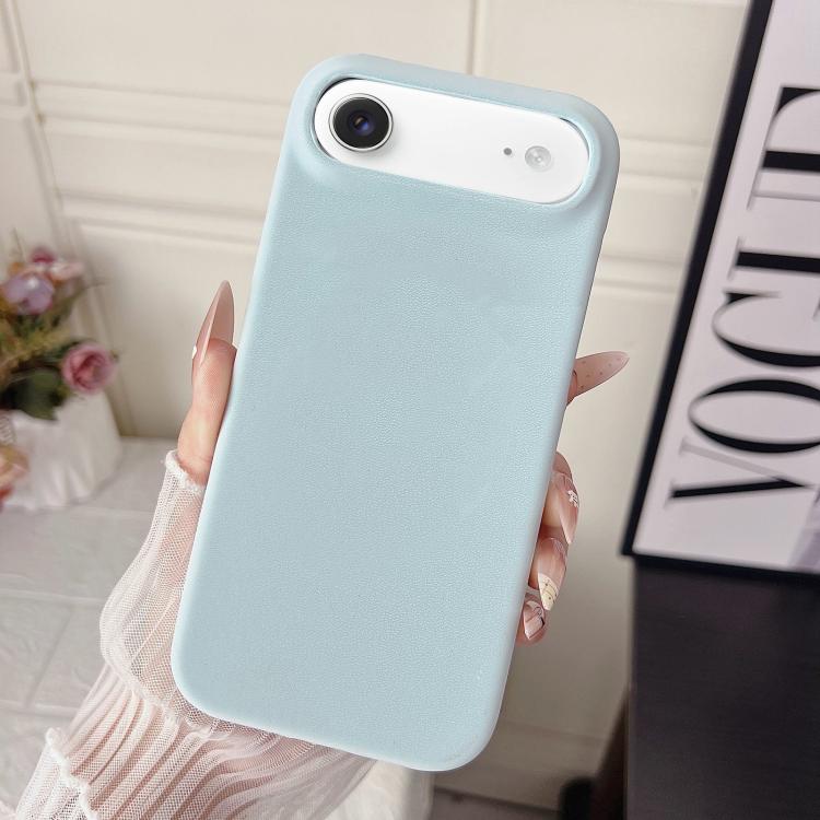 For iPhone Air Matte Velvet Finish PC + Vegan Leather Phone Case
