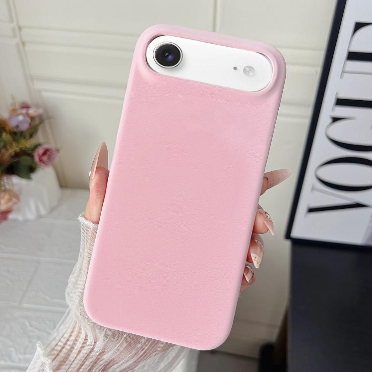 For iPhone Air Matte Velvet Finish PC + Vegan Leather Phone Case