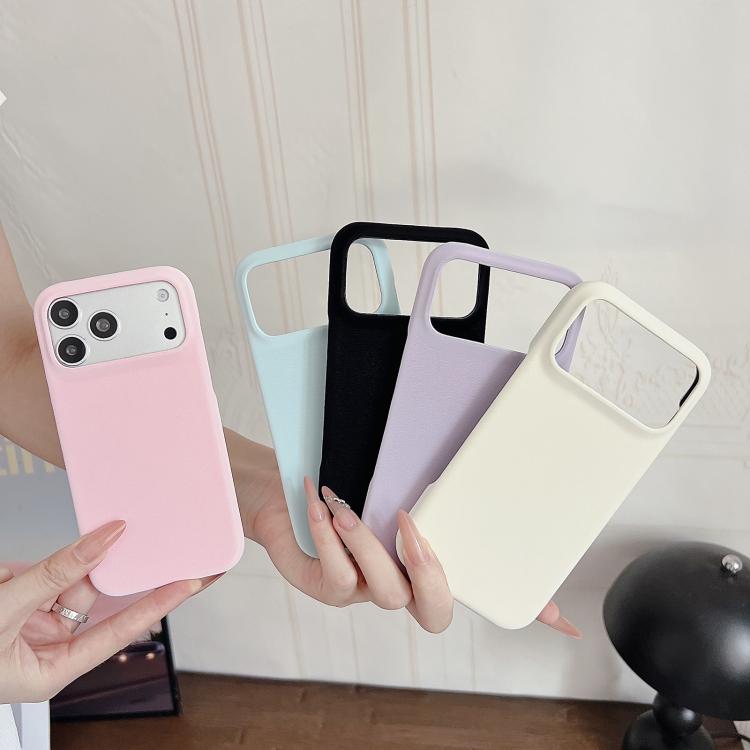 For iPhone 17 Pro Max Matte Velvet Finish PC + Vegan Leather Phone Case