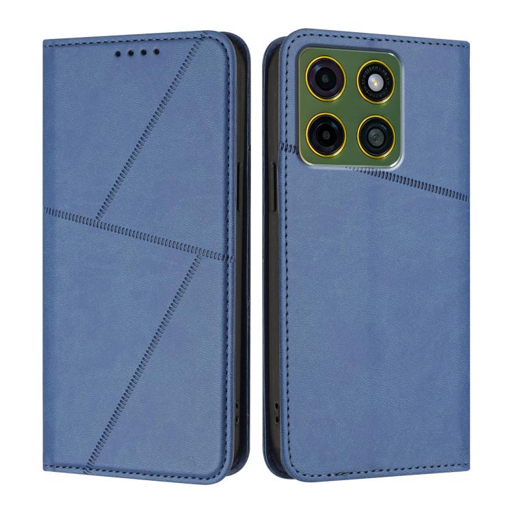 For Motorola Moto X70 Air Pro 5G Strong Magnetic Frosted Flip Leather Phone Case