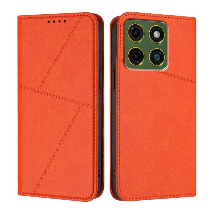 For Motorola Moto X70 Air Pro 5G Strong Magnetic Frosted Flip Leather Phone Case