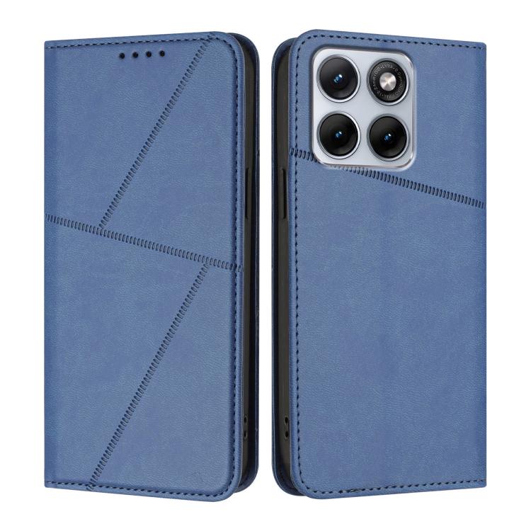 For Motorola Edge 70 Fusion 5G Strong Magnetic Frosted Flip Leather Phone Case