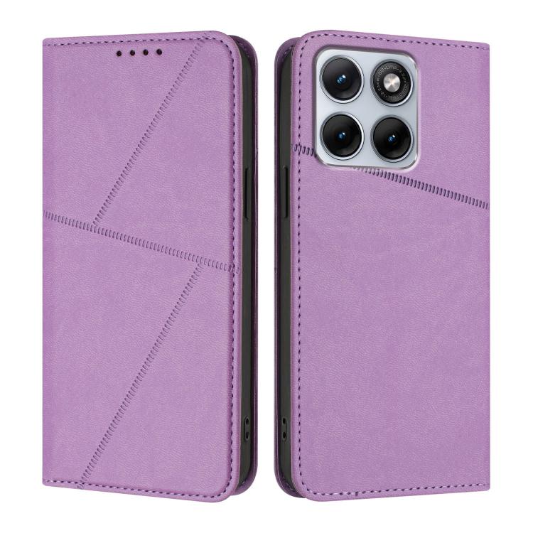 For Motorola Edge 70 Fusion 5G Strong Magnetic Frosted Flip Leather Phone Case
