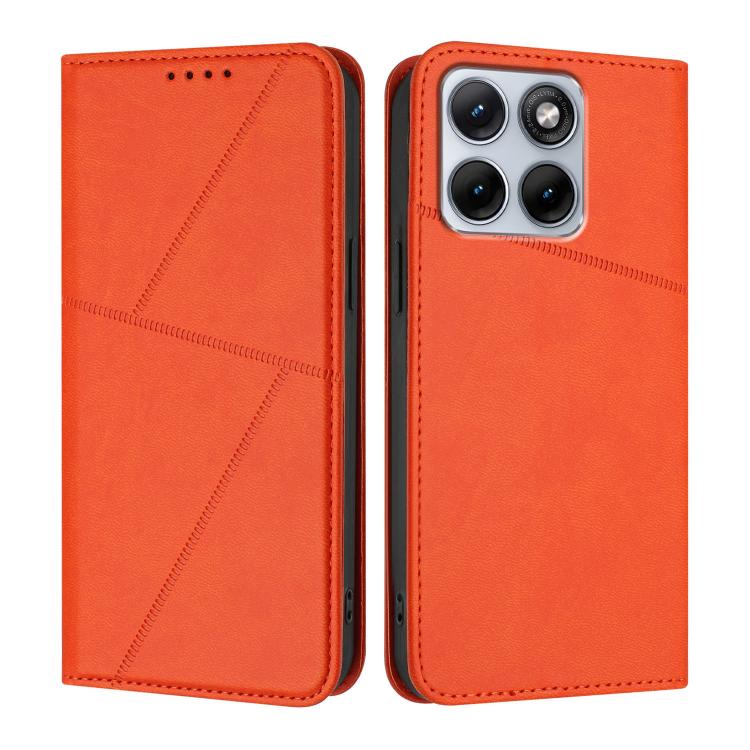For Motorola Edge 70 Fusion 5G Strong Magnetic Frosted Flip Leather Phone Case