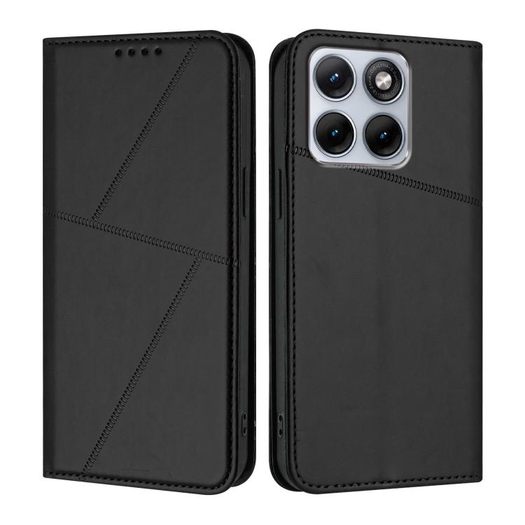For Motorola Edge 70 Fusion 5G Strong Magnetic Frosted Flip Leather Phone Case
