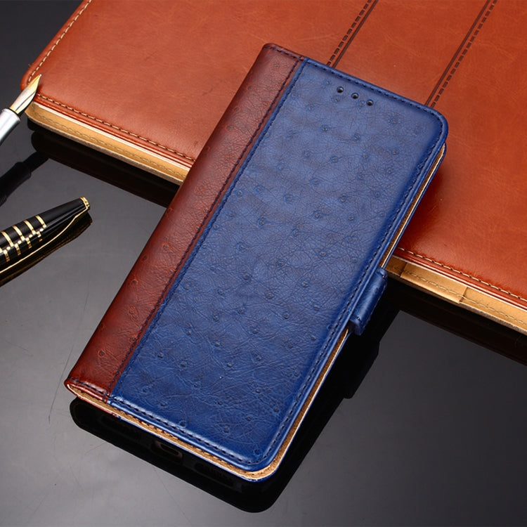 For iPhone 12 Ostrich Texture PU + TPU Horizontal Flip Leather Case with Holder & Card Slots & Wallet
