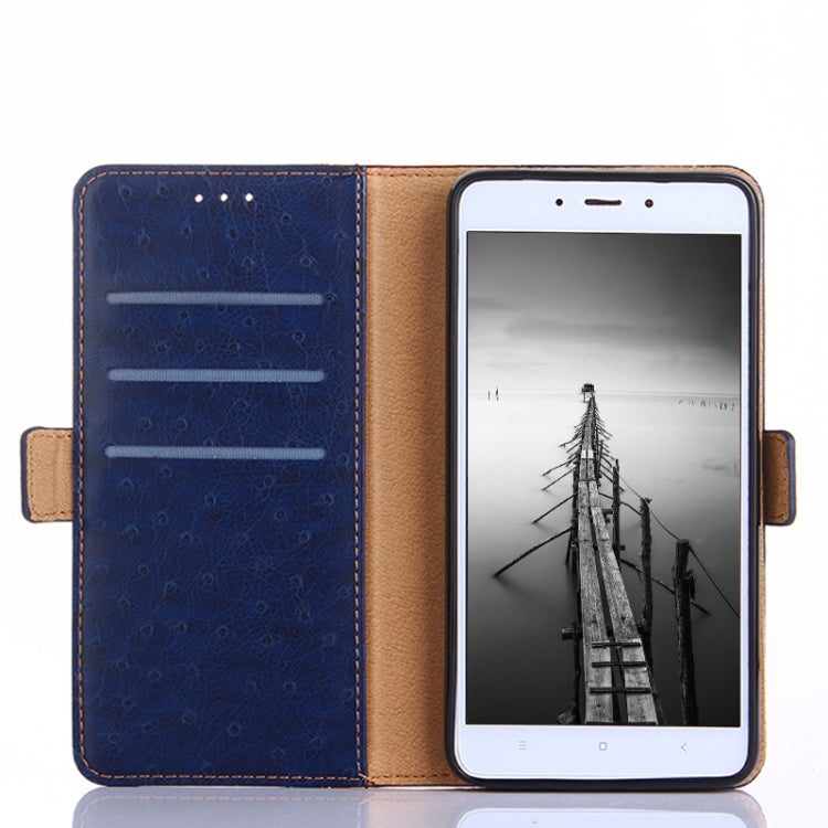For iPhone 12 Pro Ostrich Texture PU + TPU Horizontal Flip Leather Case with Holder & Card Slots & Wallet