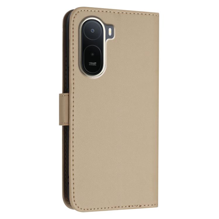For Redmi A7 Pro 4G / 5G 171mm / Poco C85x 5G Triangle Pattern Buckle Clasp Leather Phone Case