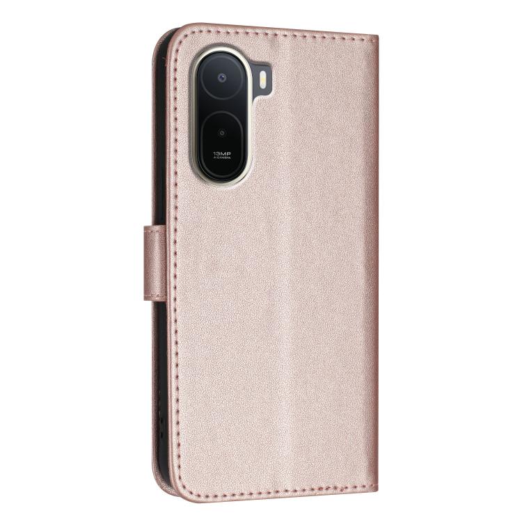 For Redmi A7 Pro 4G / 5G 171mm / Poco C85x 5G Triangle Pattern Buckle Clasp Leather Phone Case