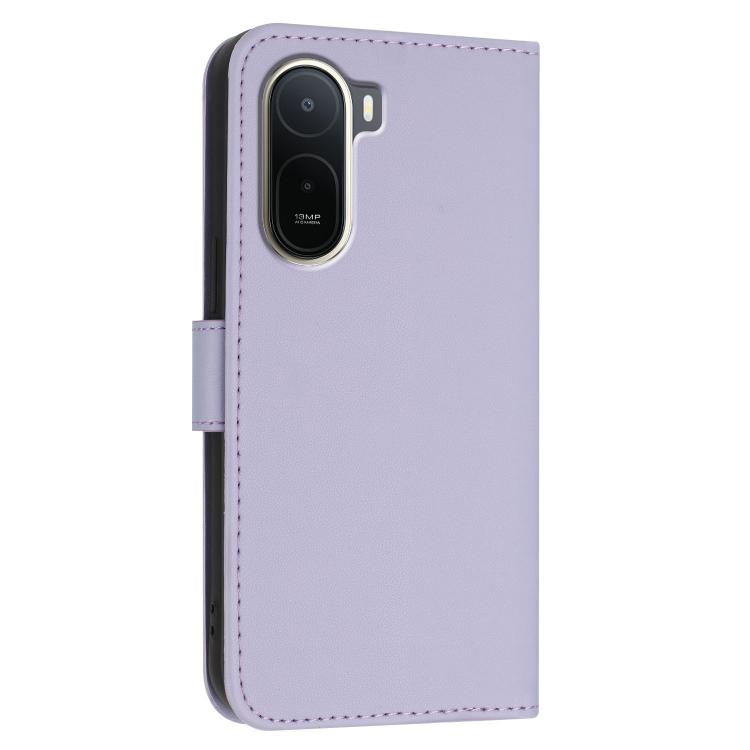 For Redmi A7 Pro 4G / 5G 171mm / Poco C85x 5G Triangle Pattern Buckle Clasp Leather Phone Case