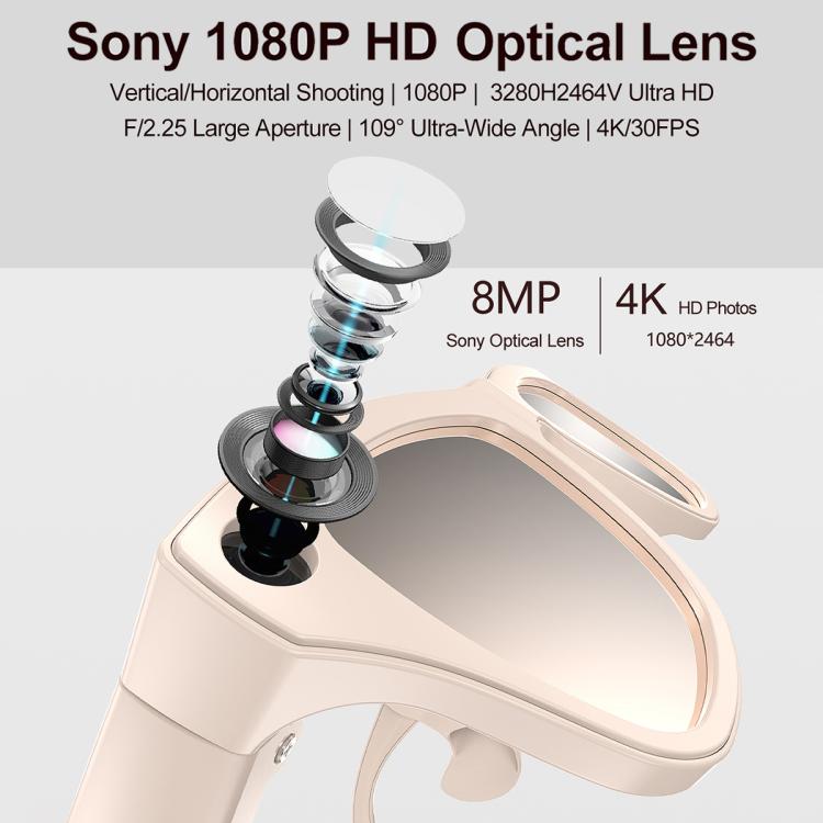 XK One Pro 1080P AI Shooting Smart Glasses - Black Frame Sunglasses+Blue Light Blocking+Purple Lens