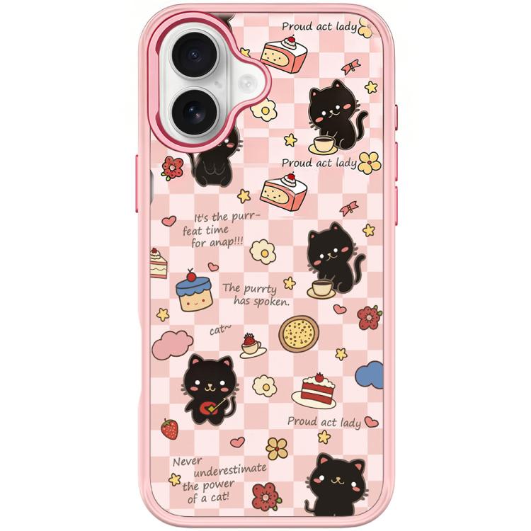 For iPhone 17 Adorable Dessert Cat Pattern Magnetic Phone Case