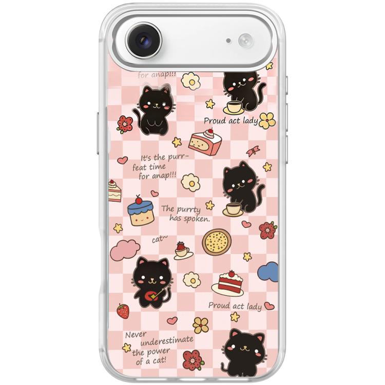 For iPhone Air Adorable Dessert Cat Pattern Magnetic Phone Case
