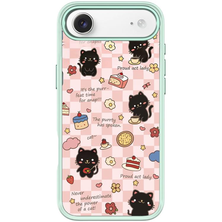 For iPhone Air Adorable Dessert Cat Pattern Magnetic Phone Case