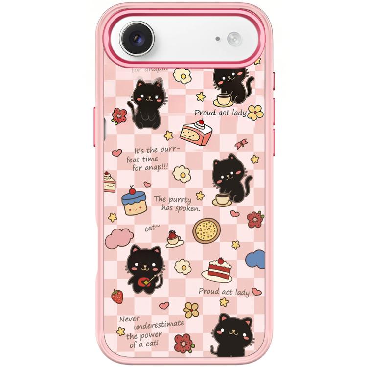For iPhone Air Adorable Dessert Cat Pattern Magnetic Phone Case