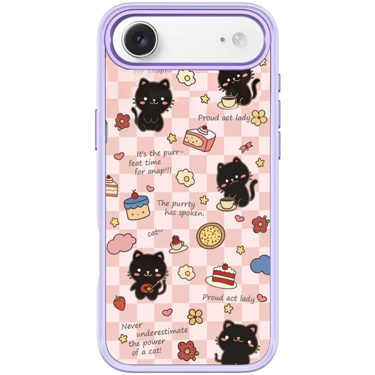 For iPhone Air Adorable Dessert Cat Pattern Magnetic Phone Case