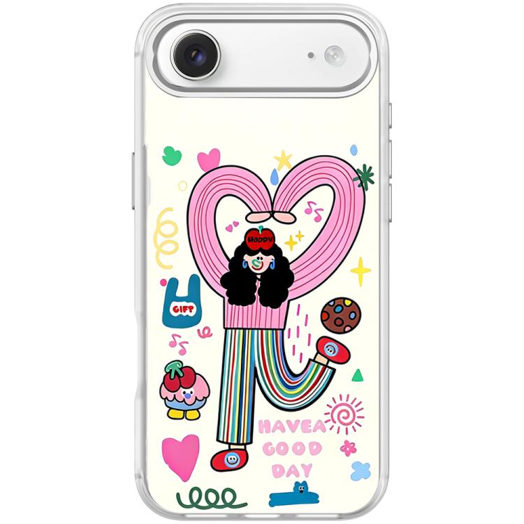 For iPhone Air Dopamine Girl Pattern Magnetic Phone Case