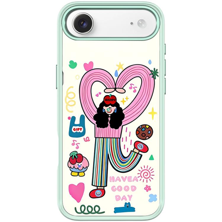 For iPhone Air Dopamine Girl Pattern Magnetic Phone Case