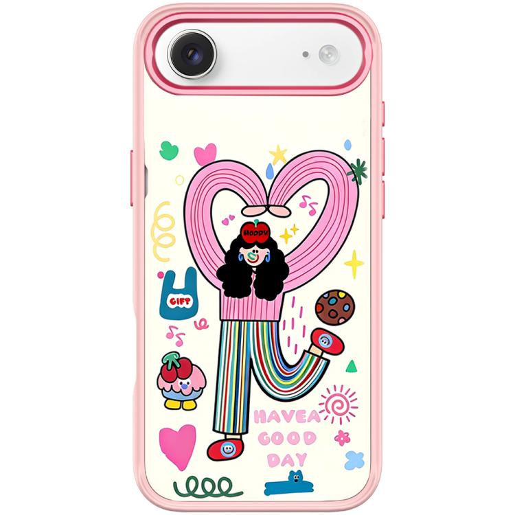 For iPhone Air Dopamine Girl Pattern Magnetic Phone Case