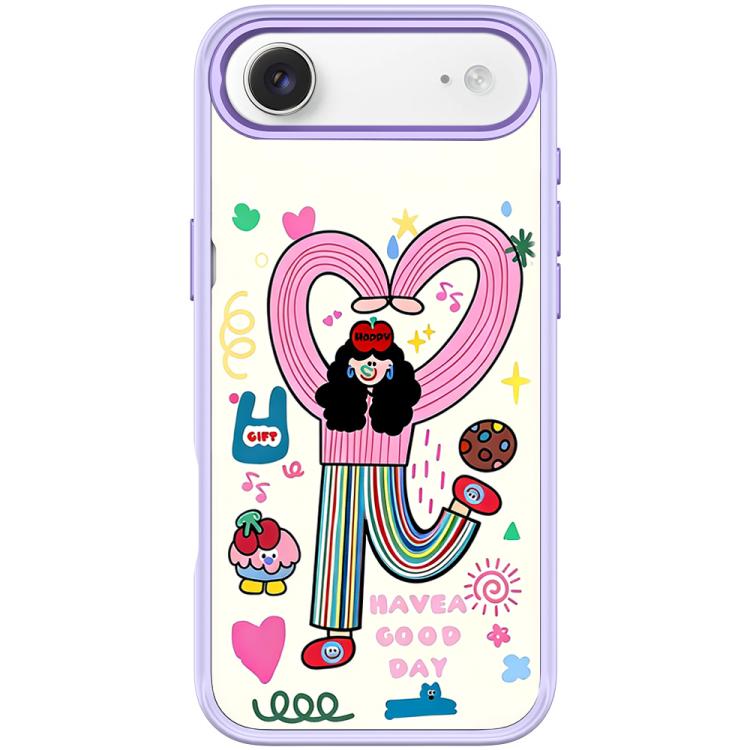 For iPhone Air Dopamine Girl Pattern Magnetic Phone Case
