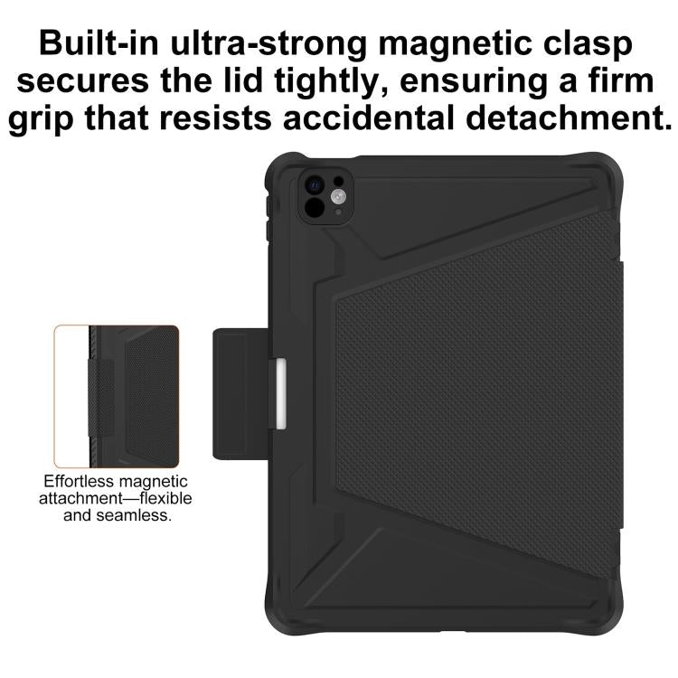 For iPad Air 11 2026 / 2025 / 2024 Mutural Plain Series Vegan Leather Tablet Case