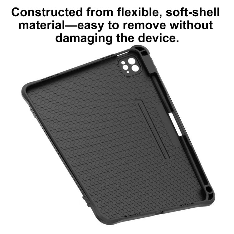 For iPad Air 11 2026 / 2025 / 2024 Mutural Plain Series Vegan Leather Tablet Case