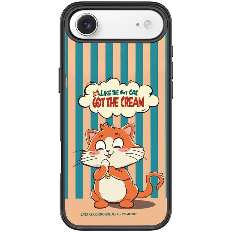 For iPhone Air Adorable Bell Cat Pattern Magnetic Phone Case