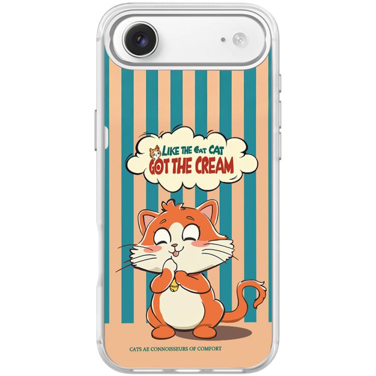 For iPhone Air Adorable Bell Cat Pattern Magnetic Phone Case