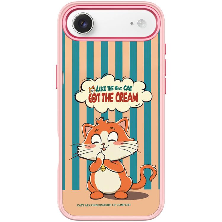 For iPhone Air Adorable Bell Cat Pattern Magnetic Phone Case
