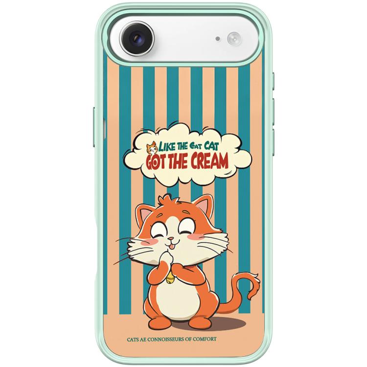 For iPhone Air Adorable Bell Cat Pattern Magnetic Phone Case