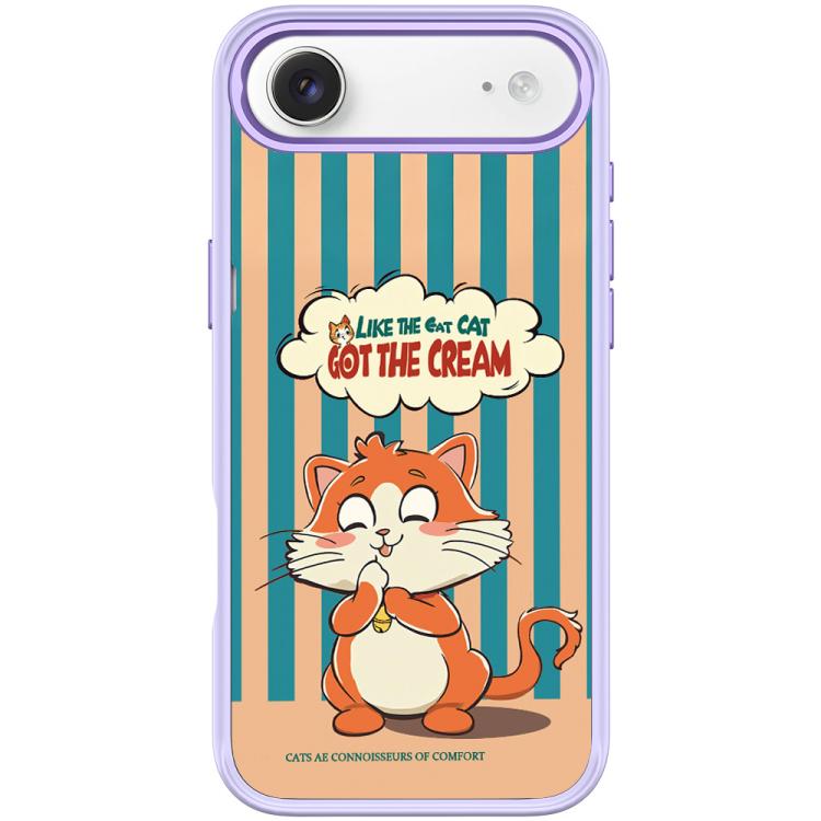 For iPhone Air Adorable Bell Cat Pattern Magnetic Phone Case