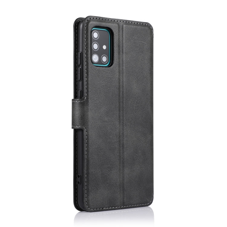 For Samsung Galaxy A71 Calf Texture Magnetic Buckle Horizontal Flip Leather Case with Holder & Card Slots & Wallet & Photo Frame