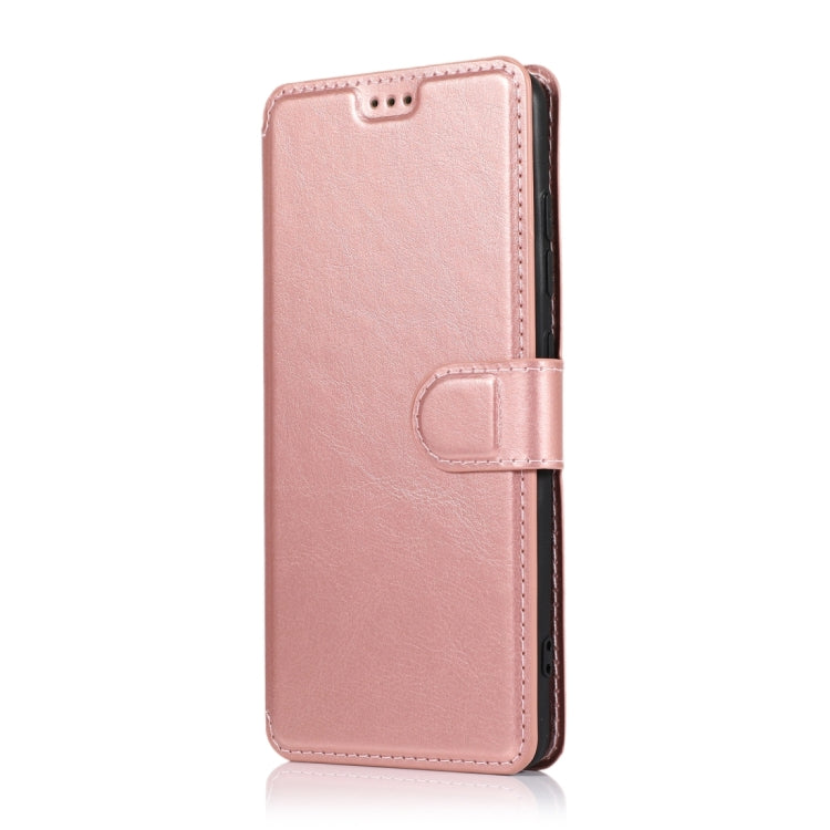 For Samsung Galaxy A71 Calf Texture Magnetic Buckle Horizontal Flip Leather Case with Holder & Card Slots & Wallet & Photo Frame