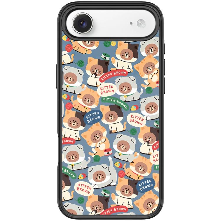 For iPhone Air Adorable Little Bear Pattern Magnetic Phone Case