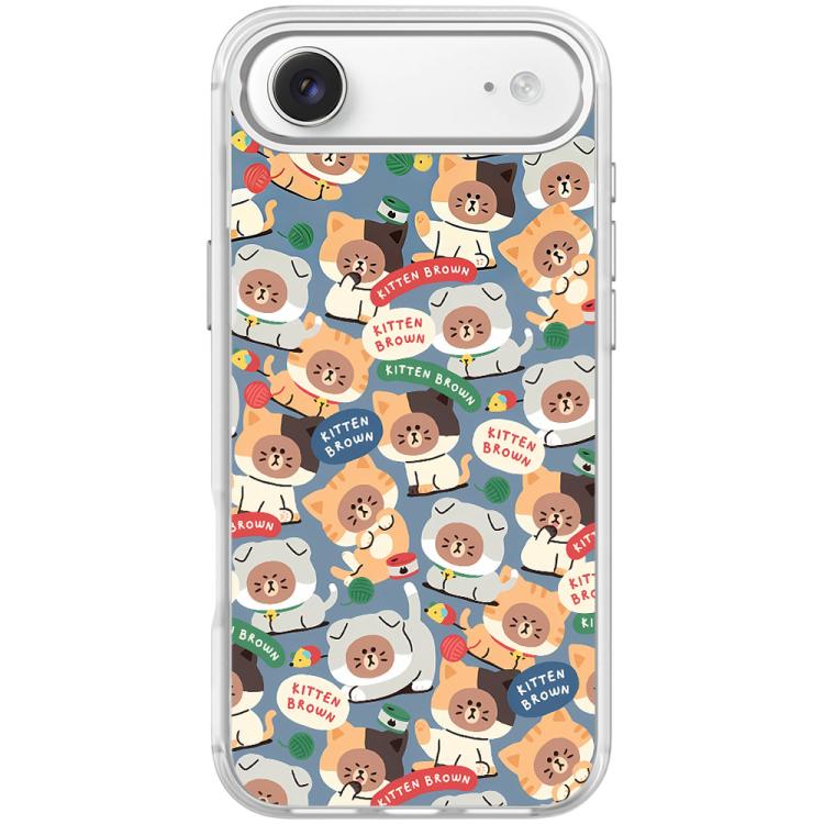For iPhone Air Adorable Little Bear Pattern Magnetic Phone Case