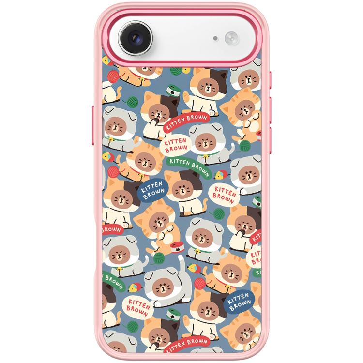 For iPhone Air Adorable Little Bear Pattern Magnetic Phone Case