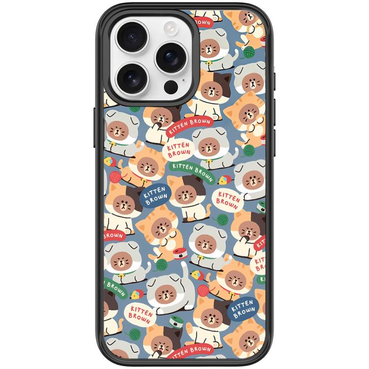 For iPhone 15 Pro Adorable Little Bear Pattern Magnetic Phone Case