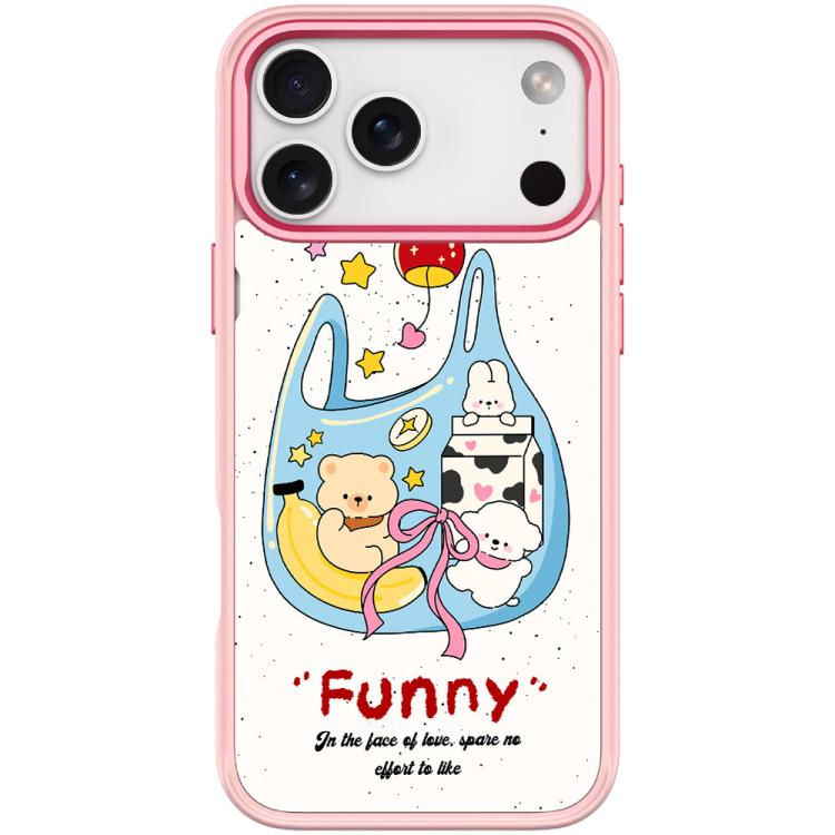For iPhone 17 Pro Adorable Handbag Bear Pattern Magnetic Phone Case