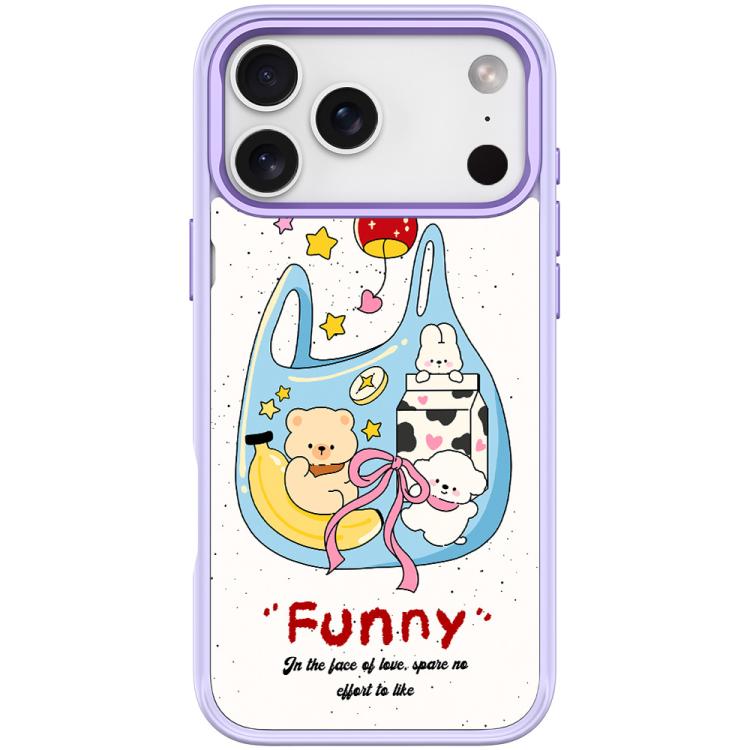 For iPhone 17 Pro Adorable Handbag Bear Pattern Magnetic Phone Case