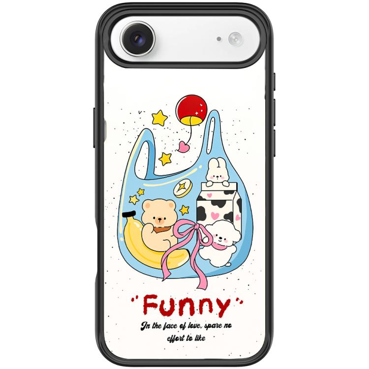 For iPhone Air Adorable Handbag Bear Pattern Magnetic Phone Case