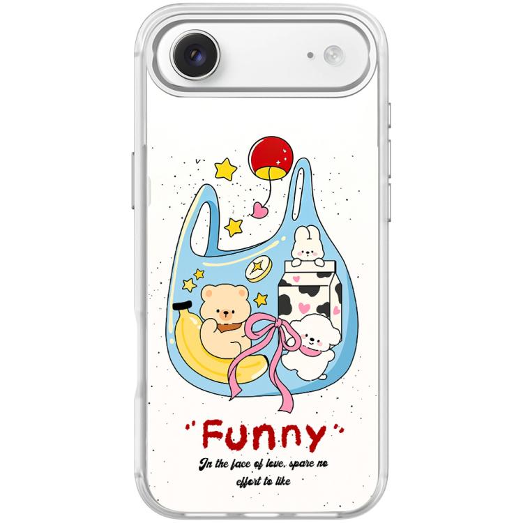 For iPhone Air Adorable Handbag Bear Pattern Magnetic Phone Case