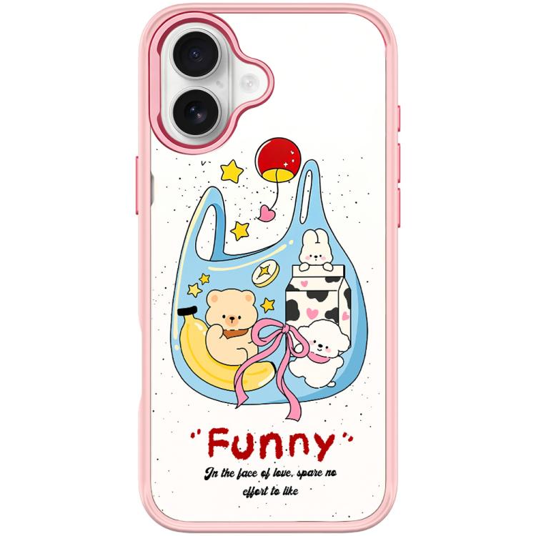 For iPhone 16 Adorable Handbag Bear Pattern Magnetic Phone Case