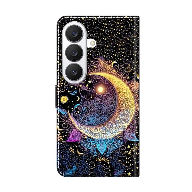 For Samsung Galaxy S26+ 5G Crystal-Like Painted Vegan Leather Phone Case