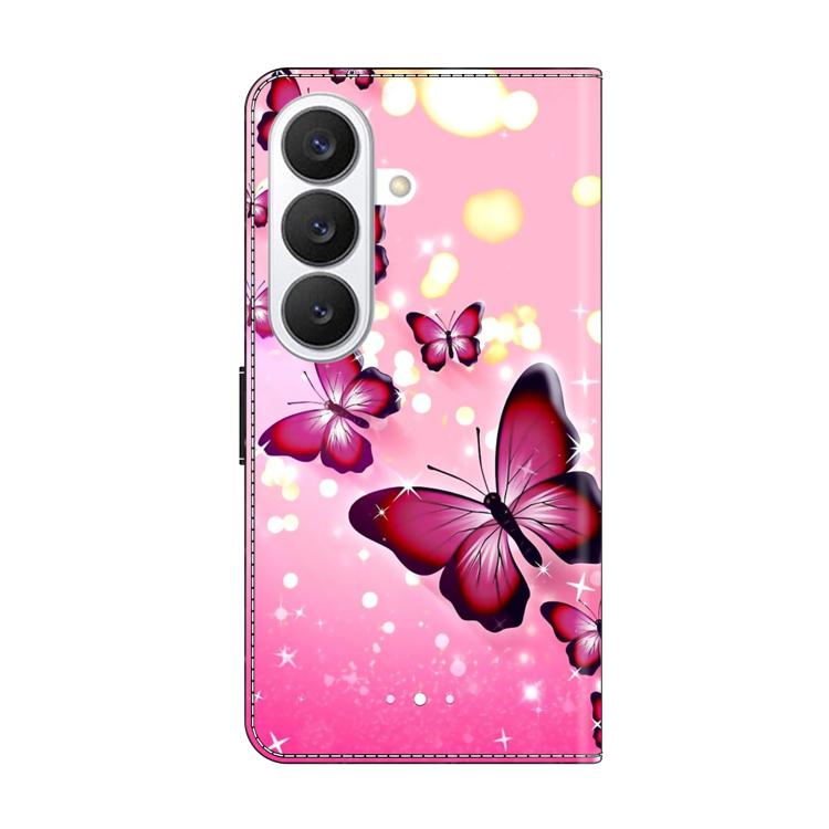 For Samsung Galaxy S26+ 5G Crystal-Like Painted Vegan Leather Phone Case